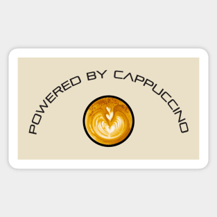 POWERED BY CAPPUCCINO Sticker